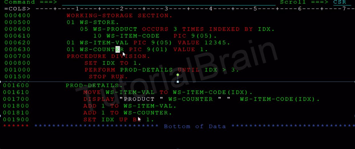 TutorialBrain-INDEXED BY for accessing elements in Internal Table(Array)