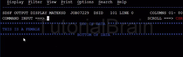 TutorialBrain-Output of Evaluate condition - part 1