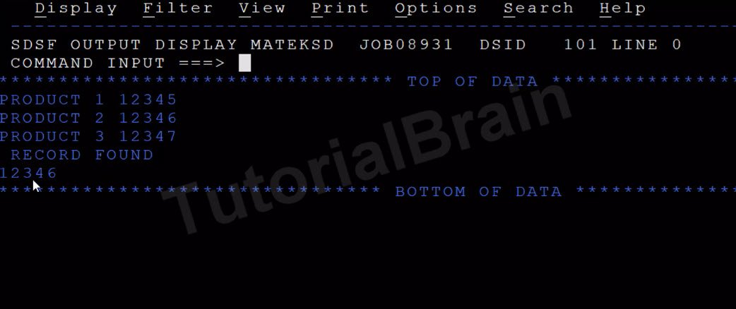 TutorialBrain-Output of SEARCH ALL in Internal Table(Array)