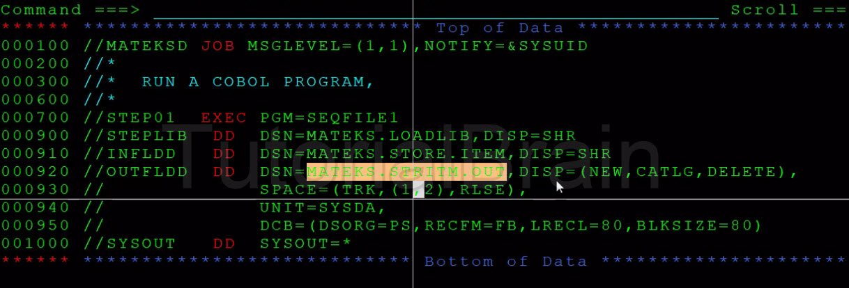 TutorialBrain- Sample RUN JCL to execute the program