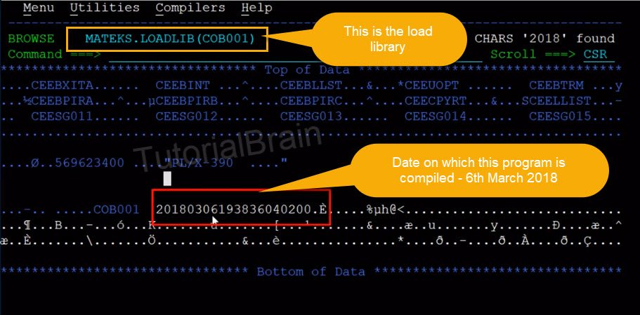 Compiled module of program which will be used with PGM parameter