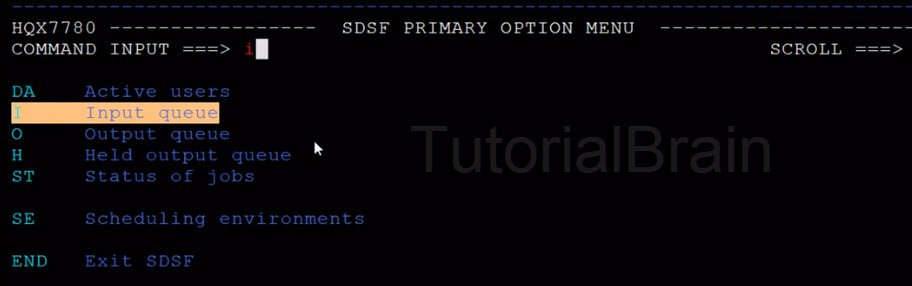 SDSF-How to check the jobs in input queue