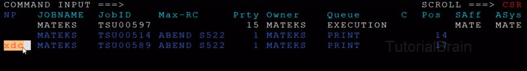 SDSF-XDC to print the output of the job in SPOOL