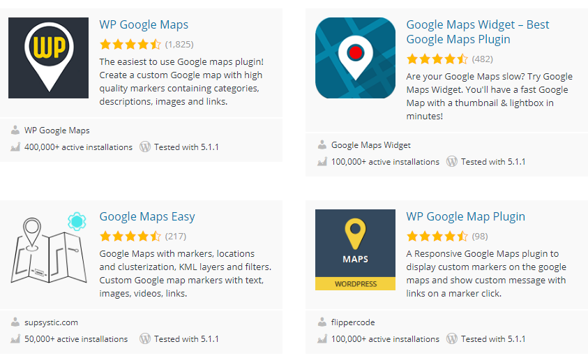 Google Maps Plugins