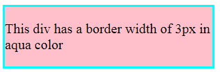 CSS Border width