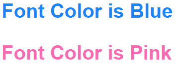 CSS Font color