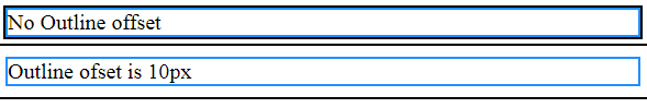 CSS Outline offset