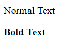 CSS Text Bold