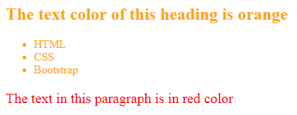 CSS Text Color