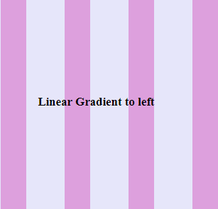 Linear Gradient to left