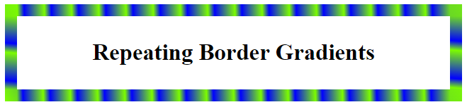 Repeating Border Gradients