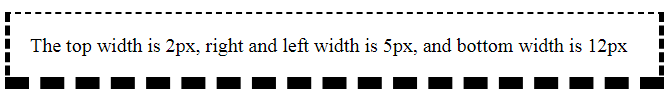 border-width with 3 values​