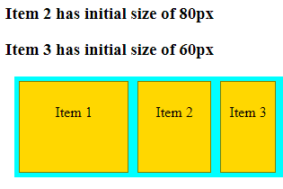 css flex-basis of Flex