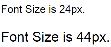 css font size property