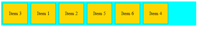 CSS order Property