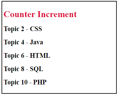 Counter-Increment