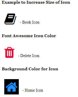 CSS Font Awesome Icons