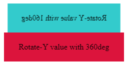 Transform 3D Rotate Y Method