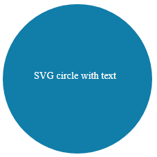 SVG Circle with Text