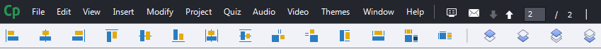 Adobe Captivate Align toolbar