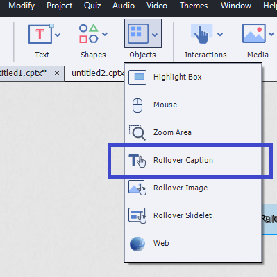 Adobe Captivate Rollover Caption