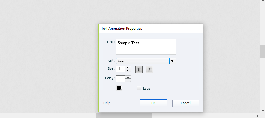 Adobe Captivate - Text Animation Properties