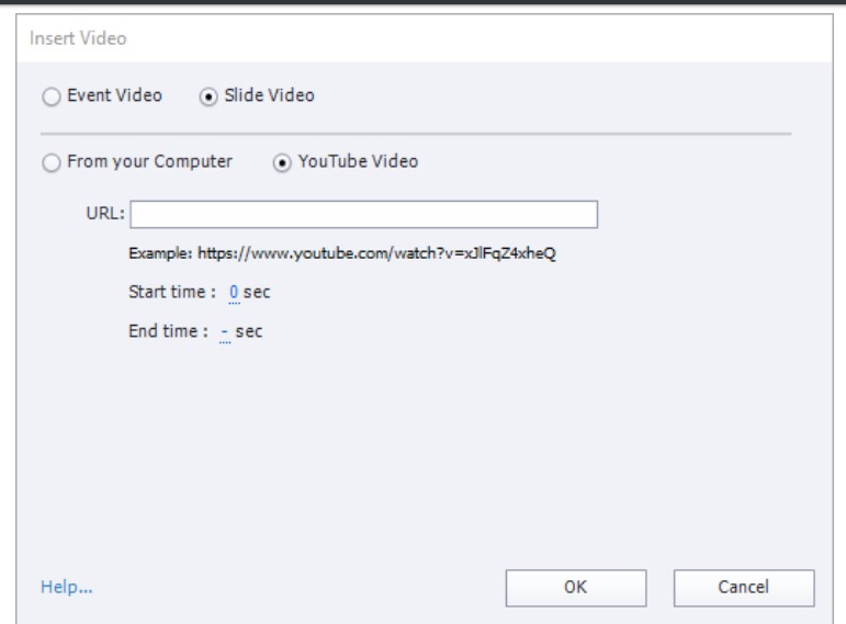 Adobe captivate add youtube video