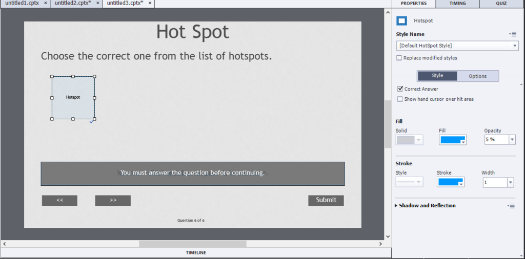 Adobe Captivate HotSpot - TutorialBrain