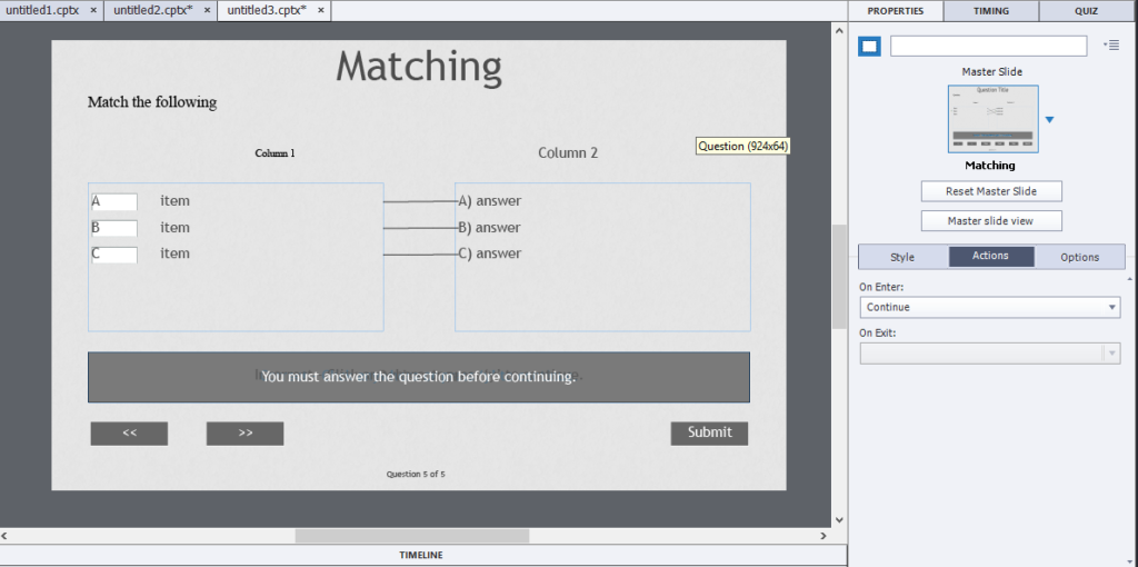 Adobe Captivate Match Box - TutorialBrain