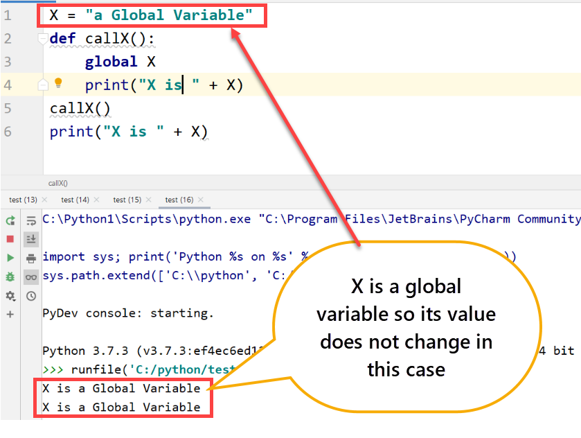 Python global variable