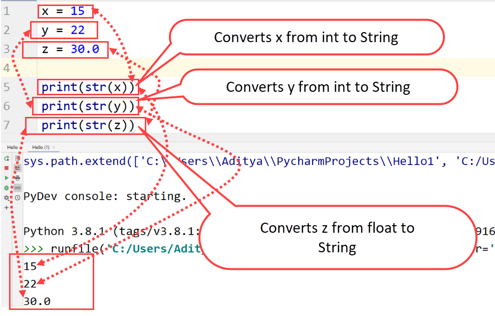 Python casting - convert Float to String