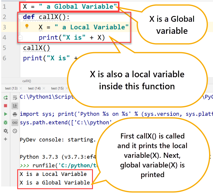 python local variable