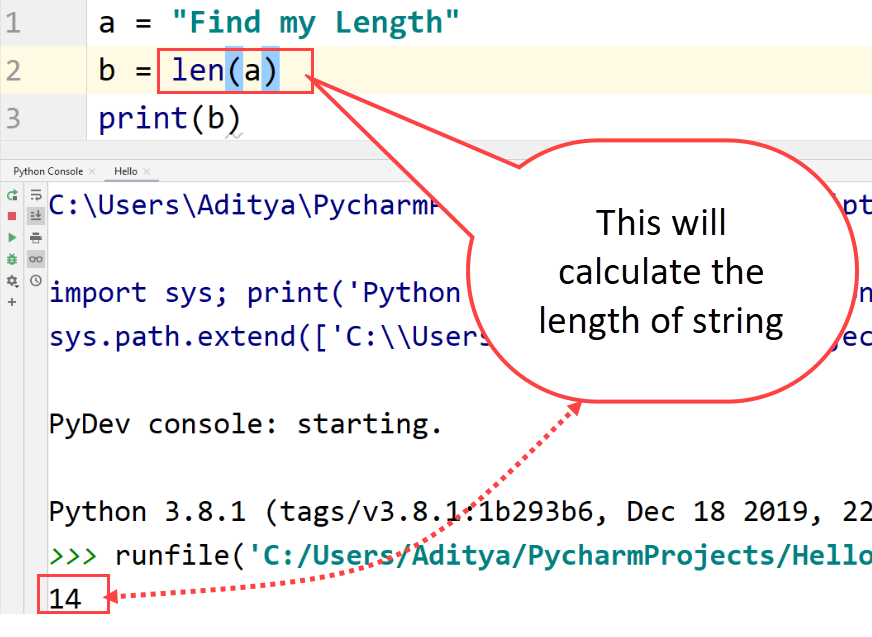 Python length function