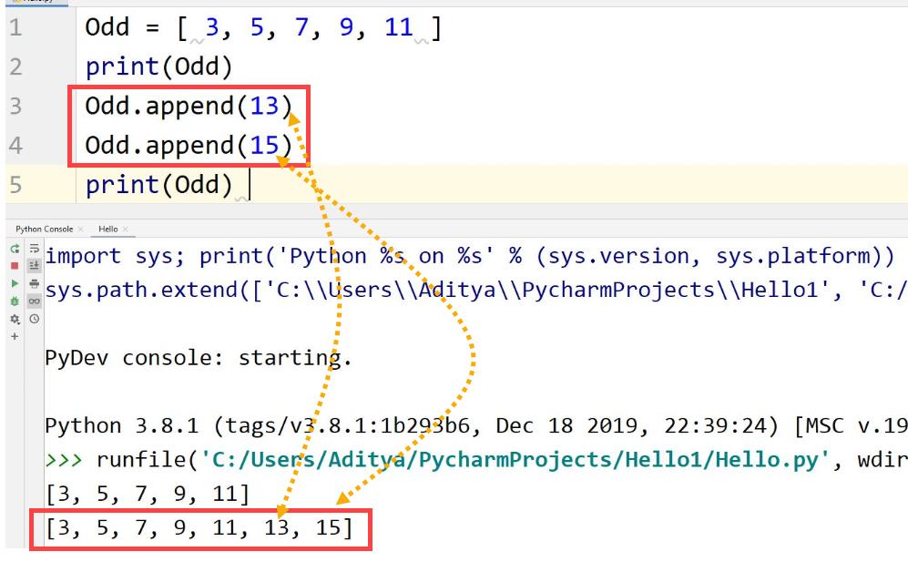 Python manipulation updating list