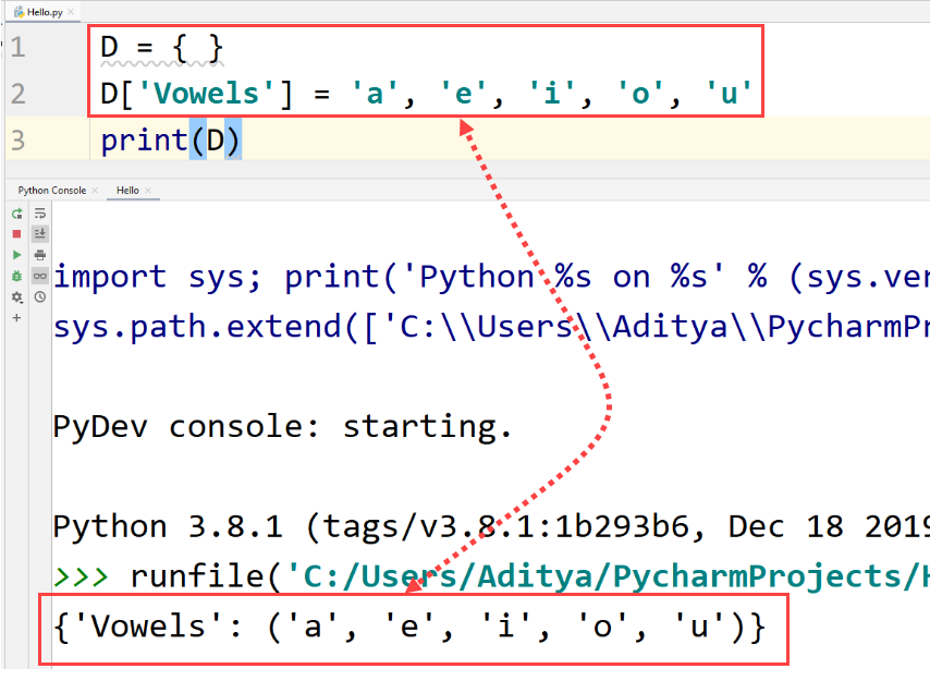 Python - adding multiple values single key