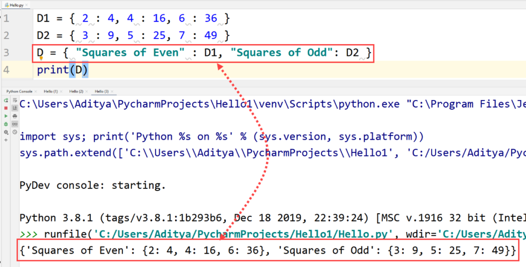 Python - combining separate multiple dictionaries