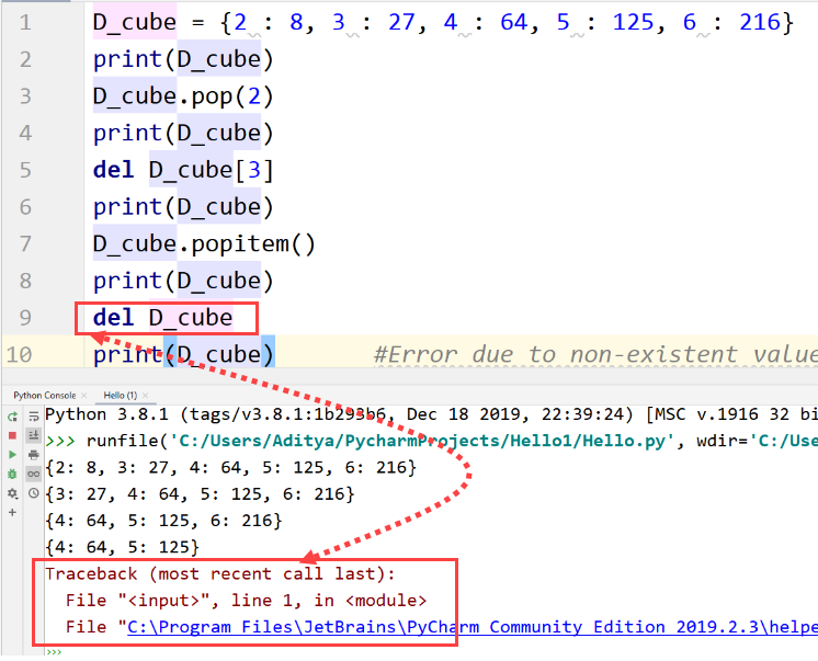 Python - remove functions using del