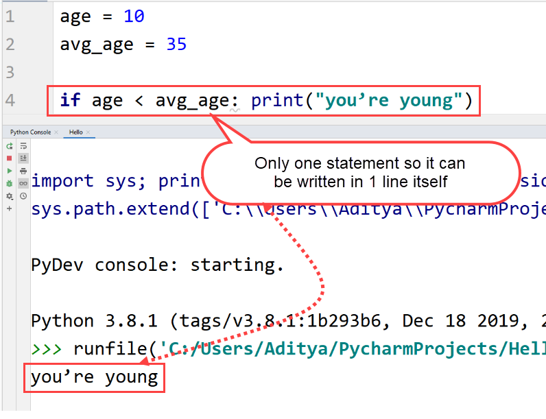 Python single statement