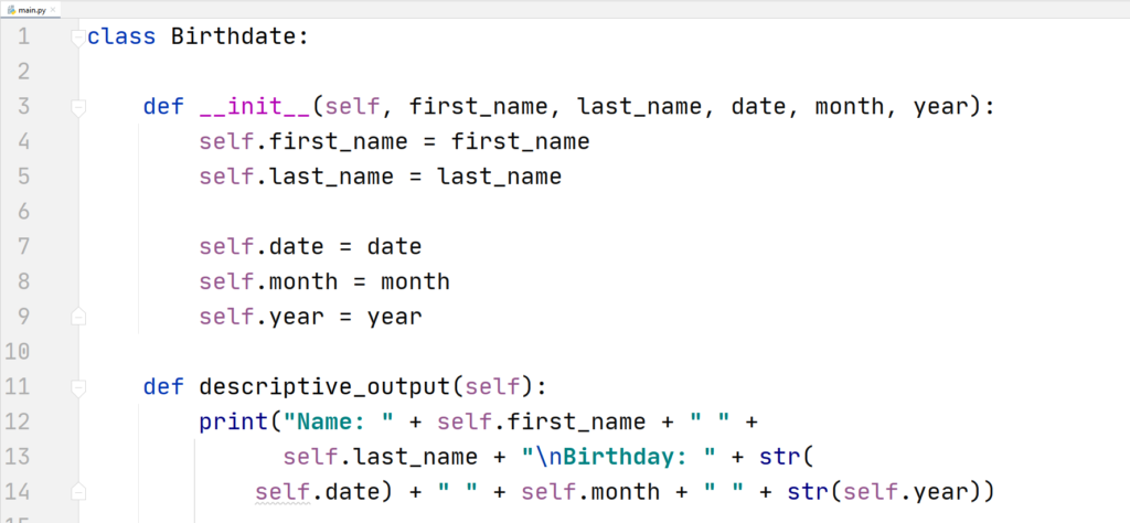 Python Non Parameterized Constructors