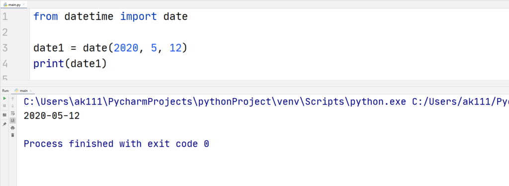 Python custom date