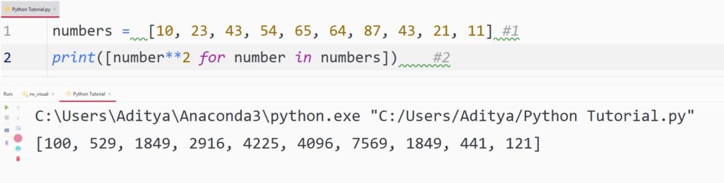 Python for loop single line