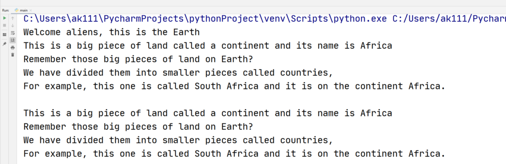 Python inheritance output