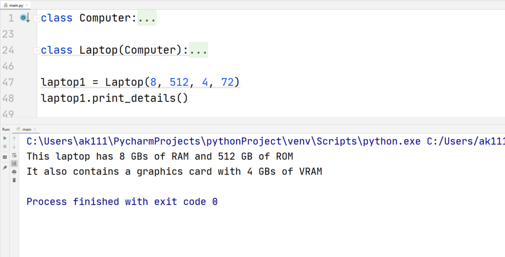 Python method overriding