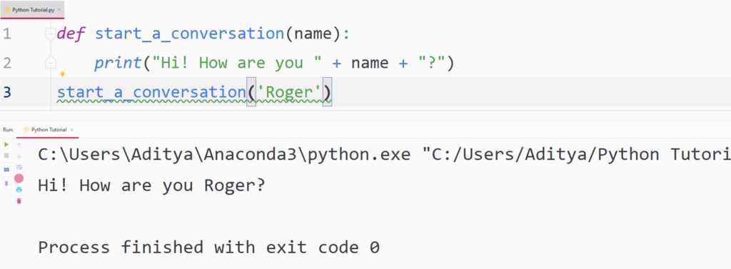 Python passing parameters