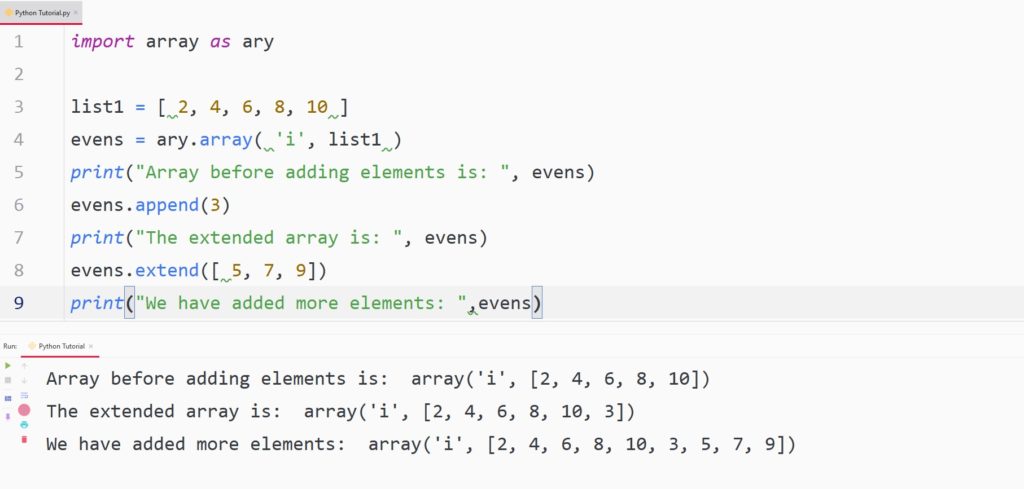 python adding element