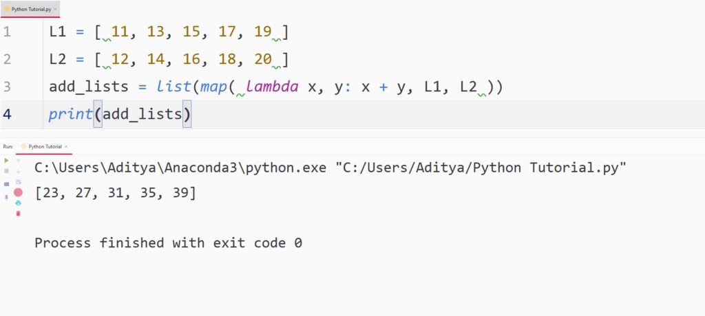 python multiple sequences arguments map function - lambda