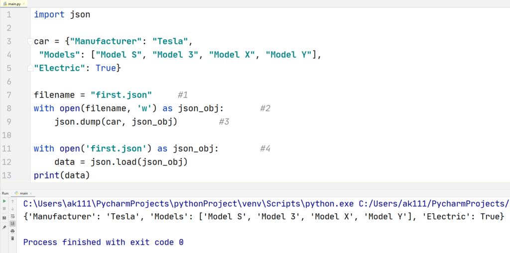 Python Json - Python json dump