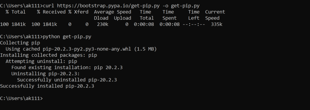 Python PIP - Installing PIP