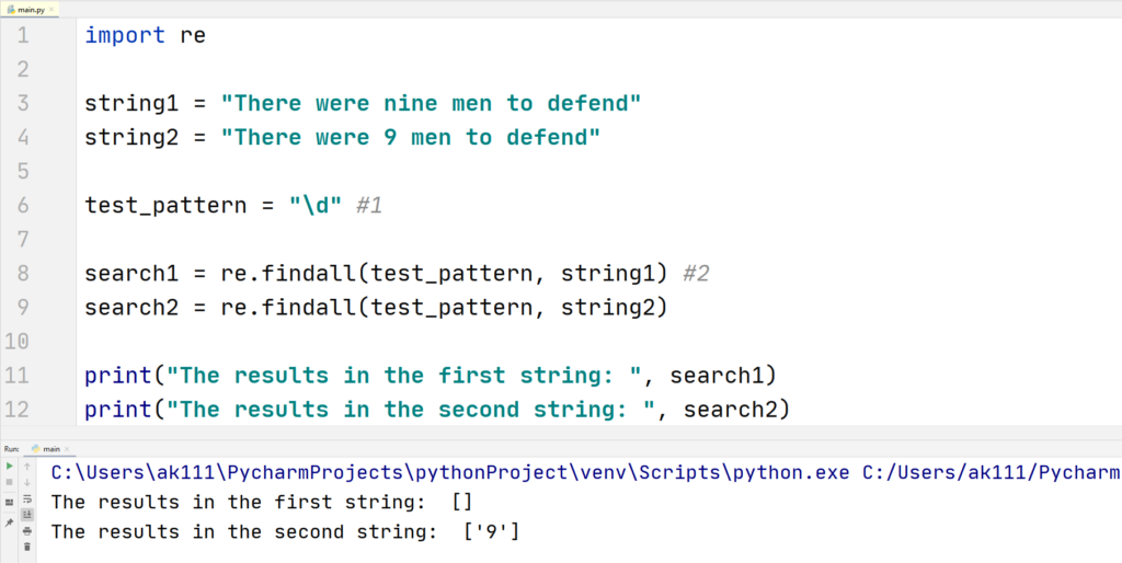 Python RegEx-RegEx Sequence and Sets example