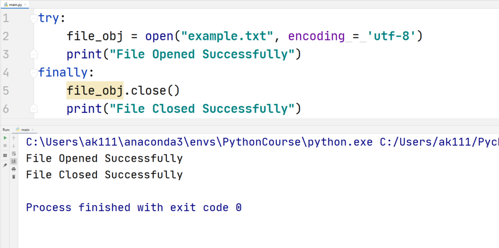 Python File Handling - Closing Files